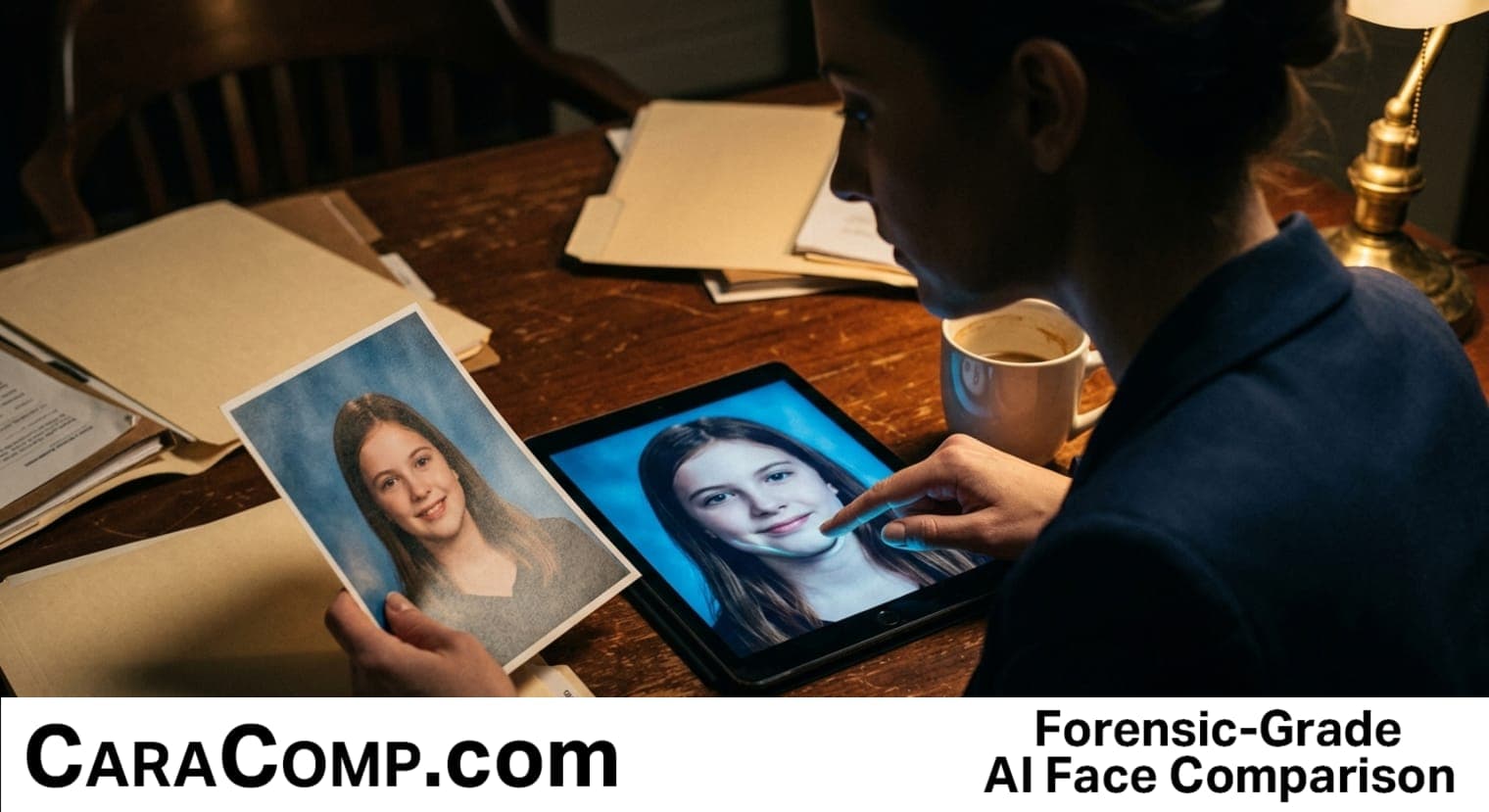 clearview ai opt out, your image source was removed, worried parent looking at phone at night in dark kitchen