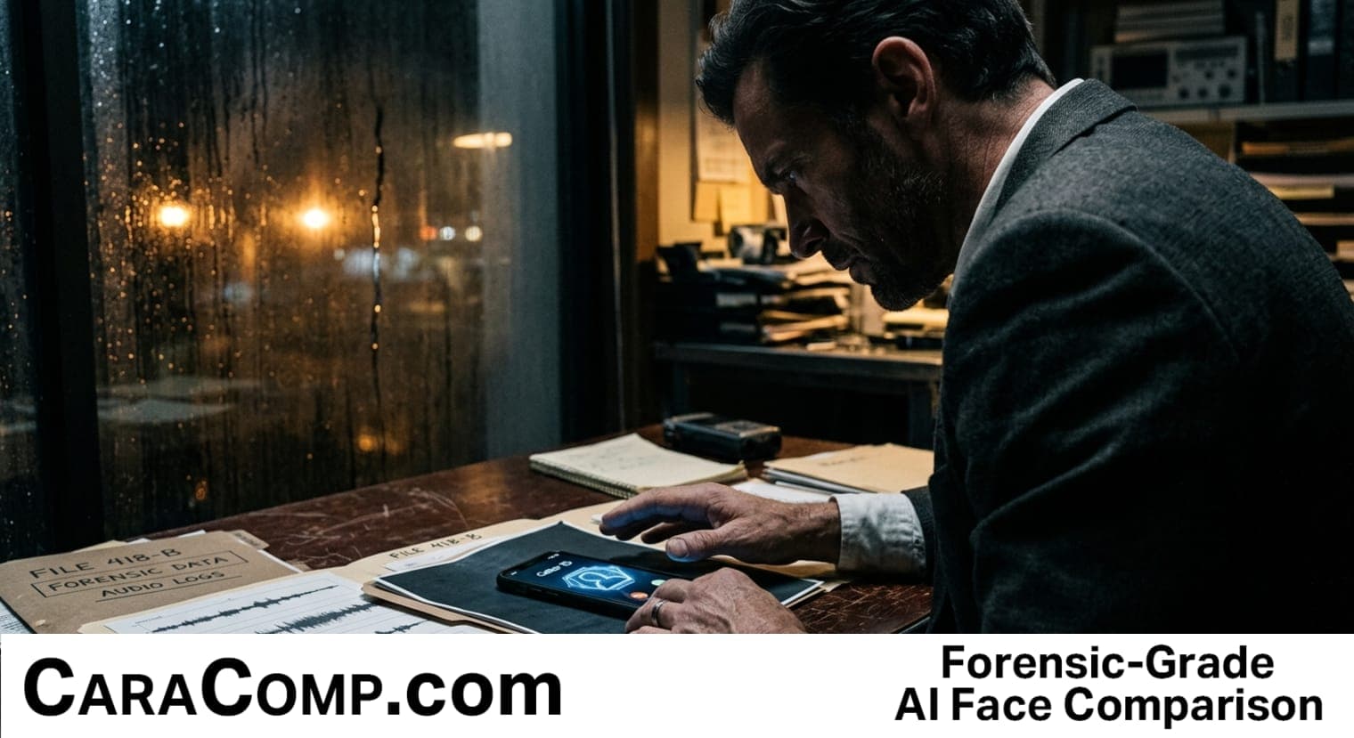 deepfake scam warning signs on phone screen showing verified government call prefix, close-up of incoming call display
