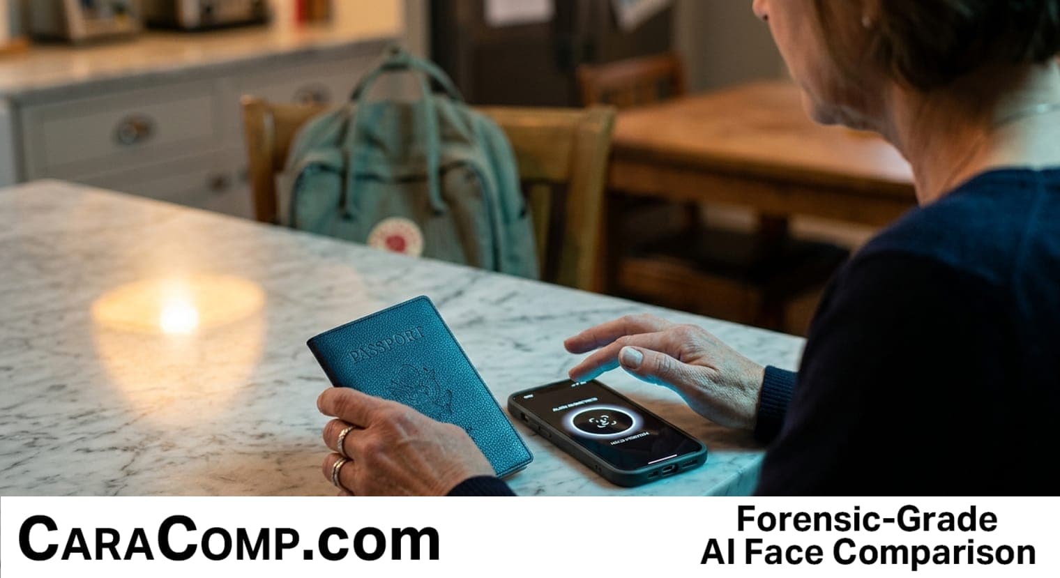 online identity verification methods, identity verification, teen holding phone with shield icon on navy background