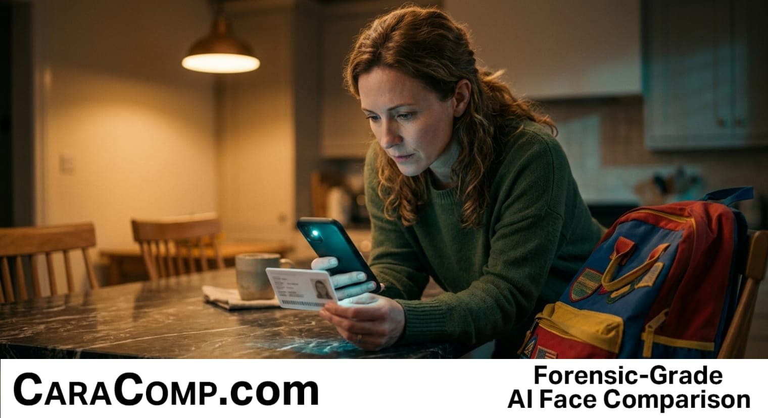social media age restrictions set age-based content restrictions, parent and teen looking at a phone age check screen