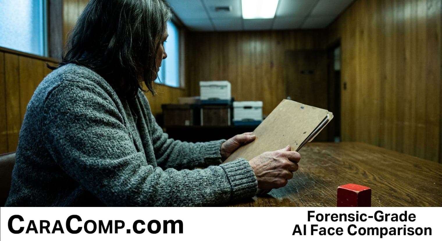 face bank, face banks: a grandmother's photo beside a mismatched suspect photo