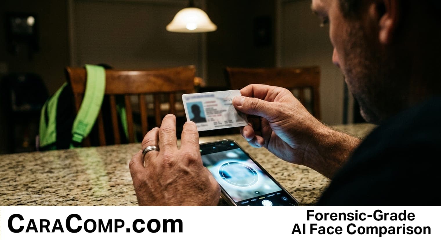 age verification georgia, age verification methods, phone beside an ID card and camera check