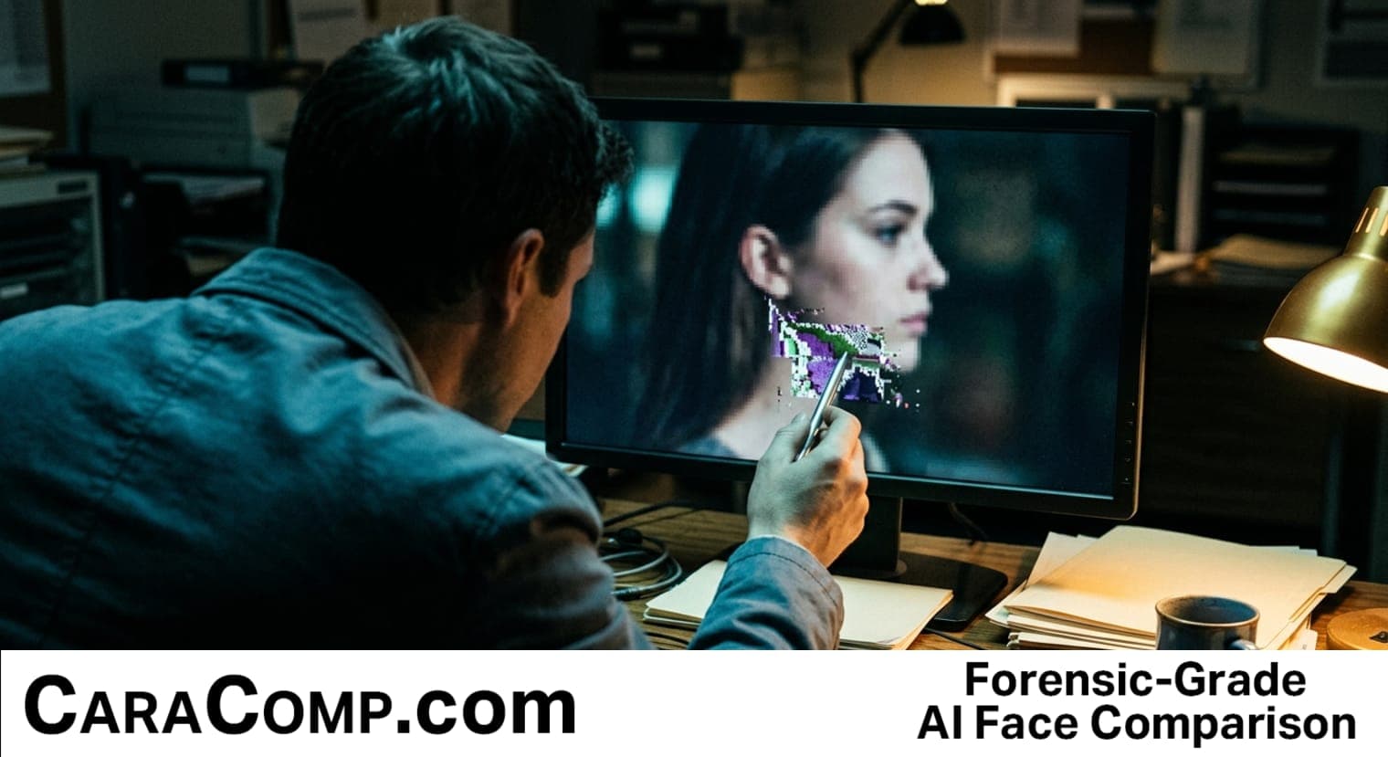 jenna ortega deepfake, deepfakes shown as a glowing distorted face on a dark phone screen