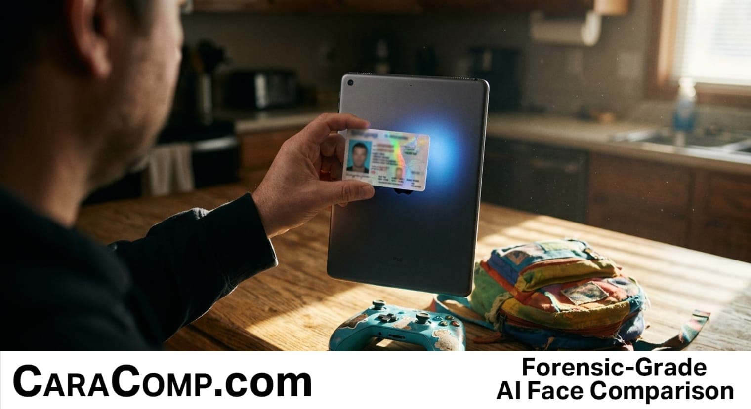 customer identity verification, businesses use identity verification, parent holding phone showing a game age check screen