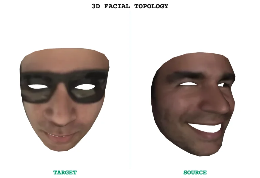 3D facial topology render from report CC-20260713-37F4